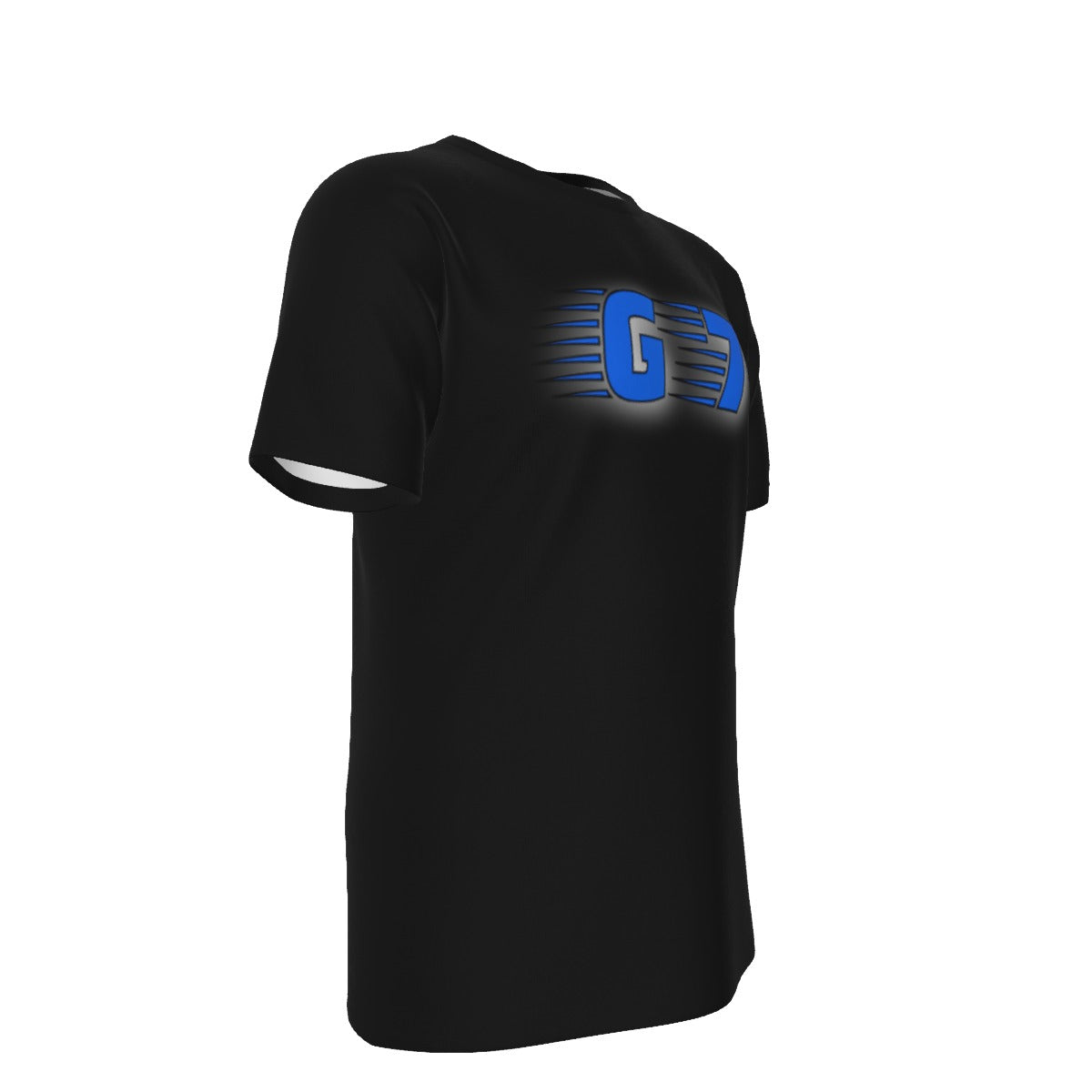 GMOB G7 Men's O-Neck T-Shirt Cotton (Black/Blue) Yoycol