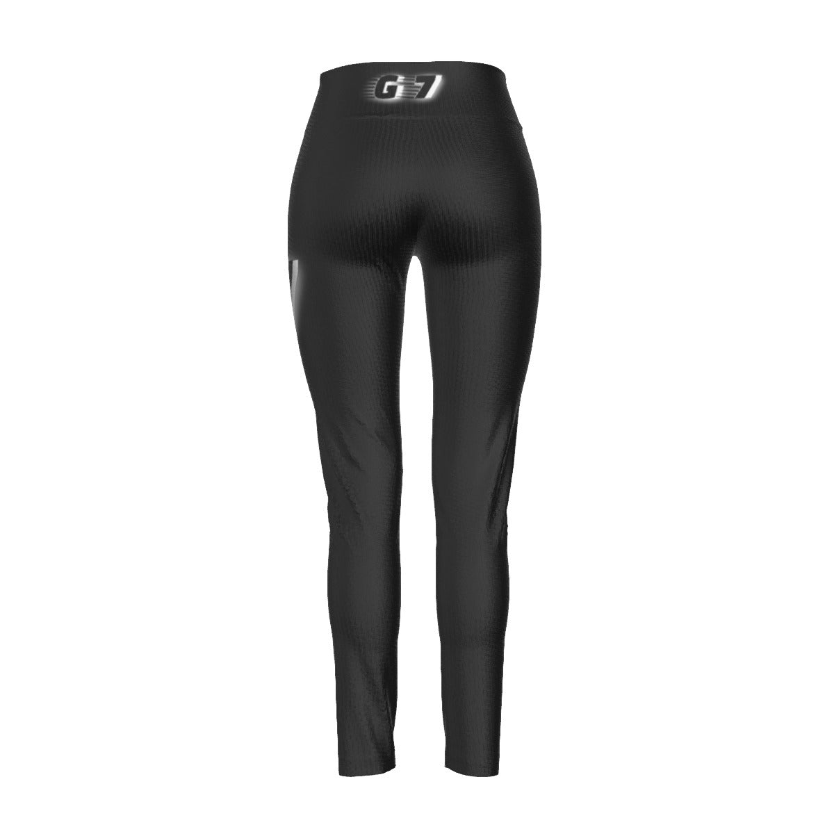GMOB G7 Women's High Waist Leggings Side Stitch Closure (Black/White) Yoycol