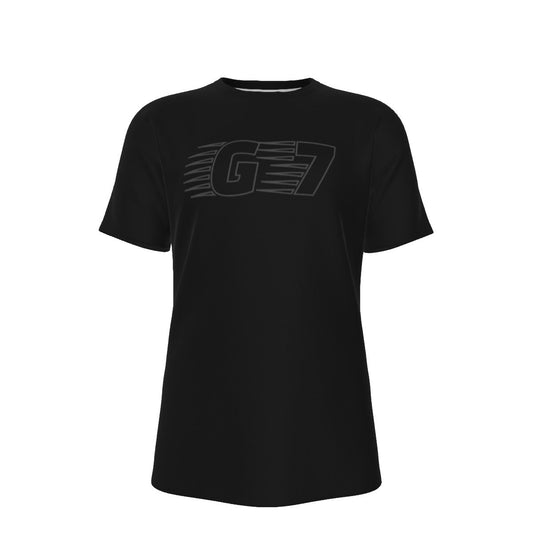 GMOB G7 Men's O-Neck T-Shirt Cotton (Black/Silver) Yoycol