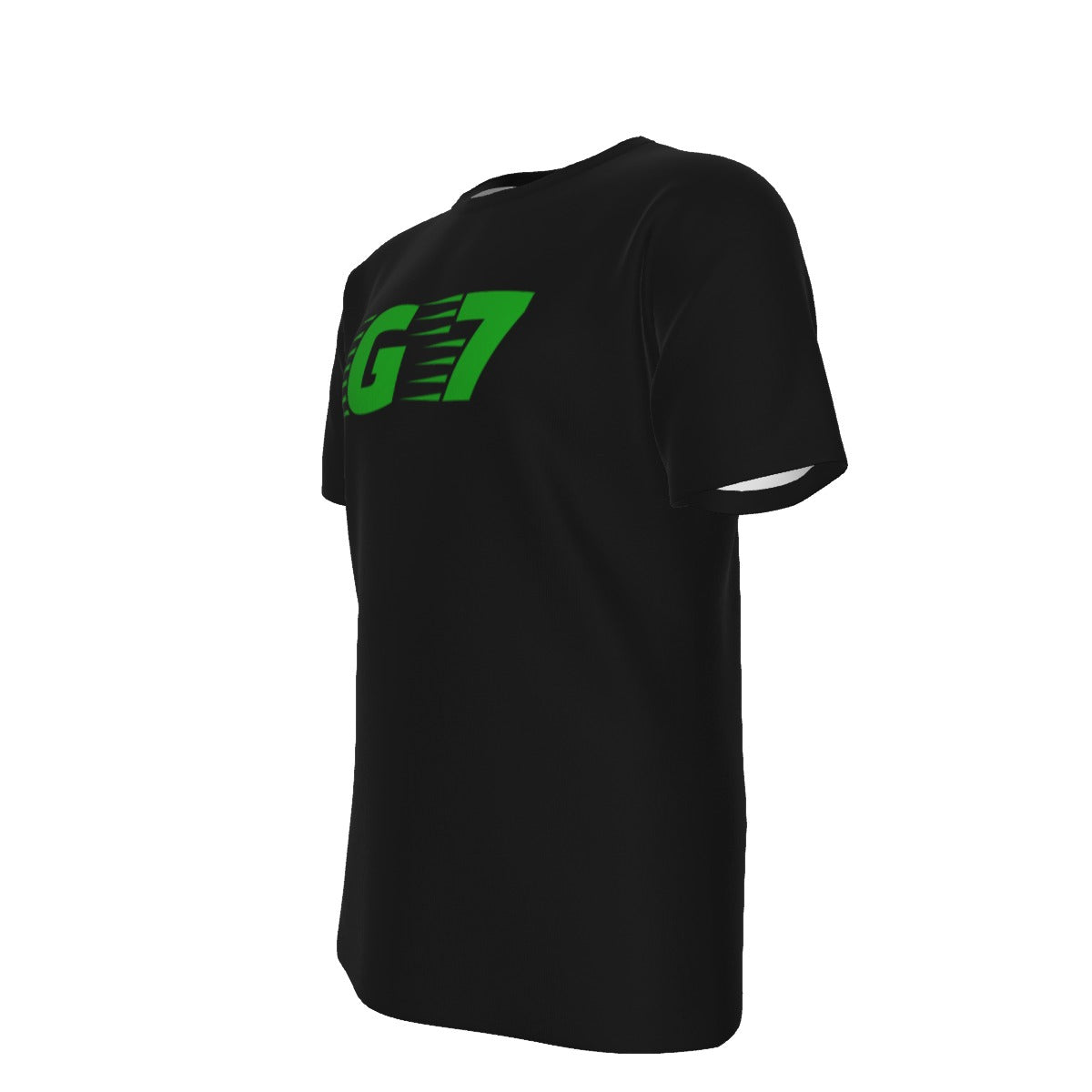 GMOB G7 Men's O-Neck T-Shirt Cotton (Black/Green) Yoycol