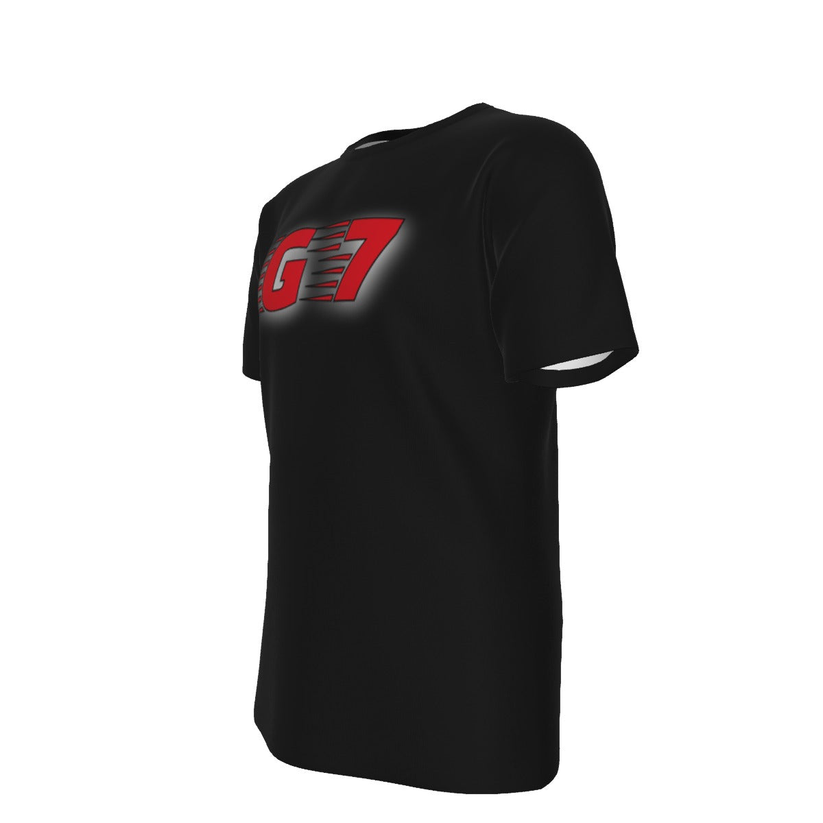 GMOB G7  Men's O-Neck T-Shirt Cotton (Black/Red) Yoycol