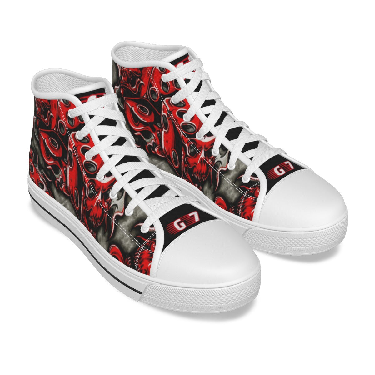 GMOB G7 Women's Canvas Shoes (Red/Grey/Black) Yoycol