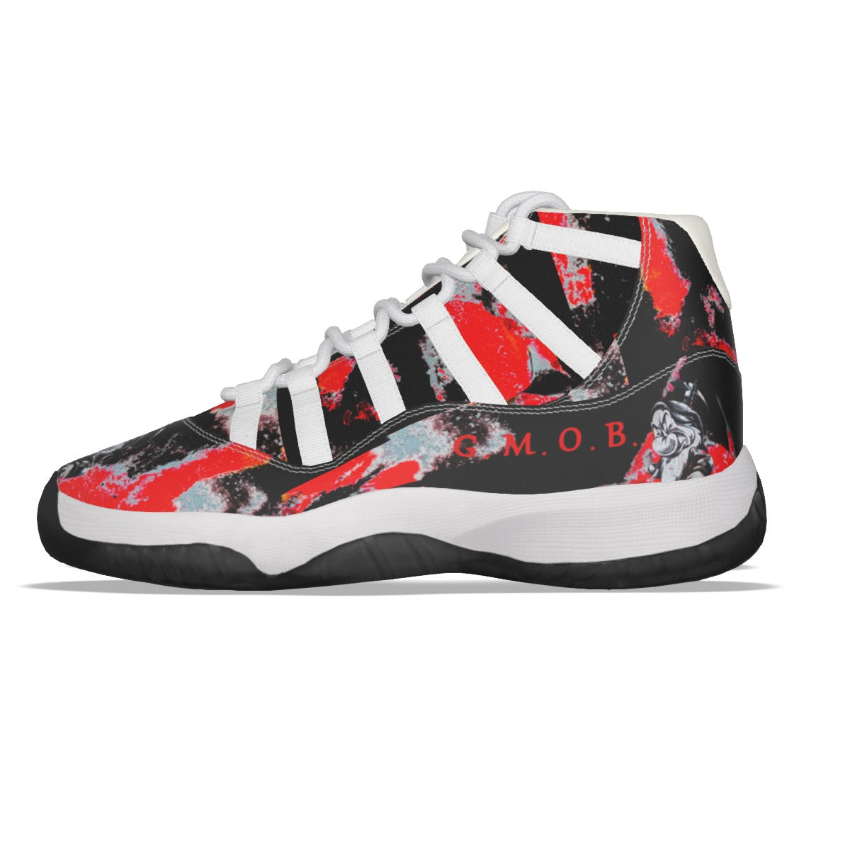G.M.O.B. Men's (Grumpy) High Top Basketball Shoes Yoycol