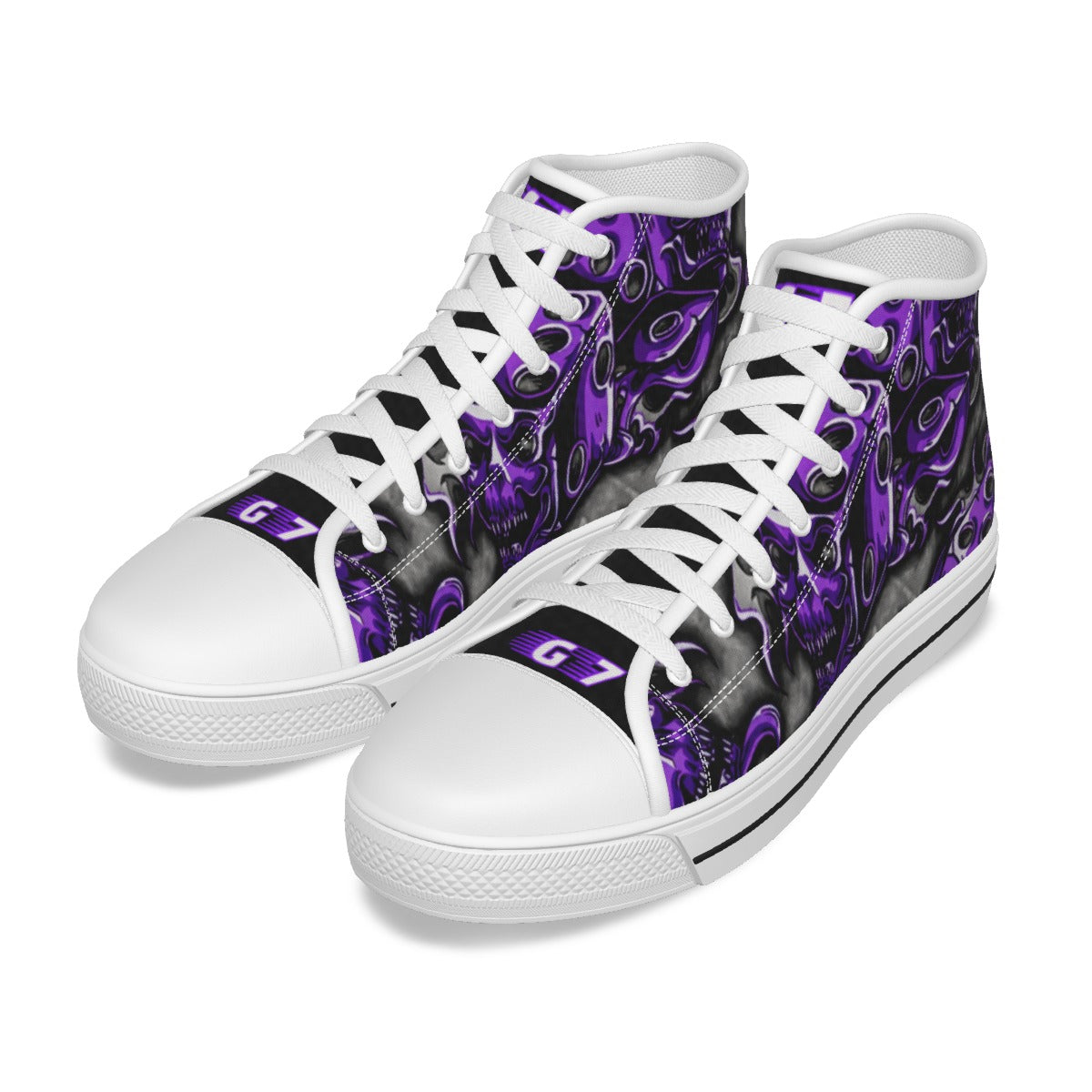GMOB G7 Women's Canvas Shoes (Purple/Grey/Black) Yoycol