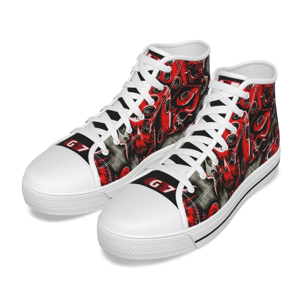 GMOB G7 Women's Canvas Shoes (Red/Grey/Black) Yoycol