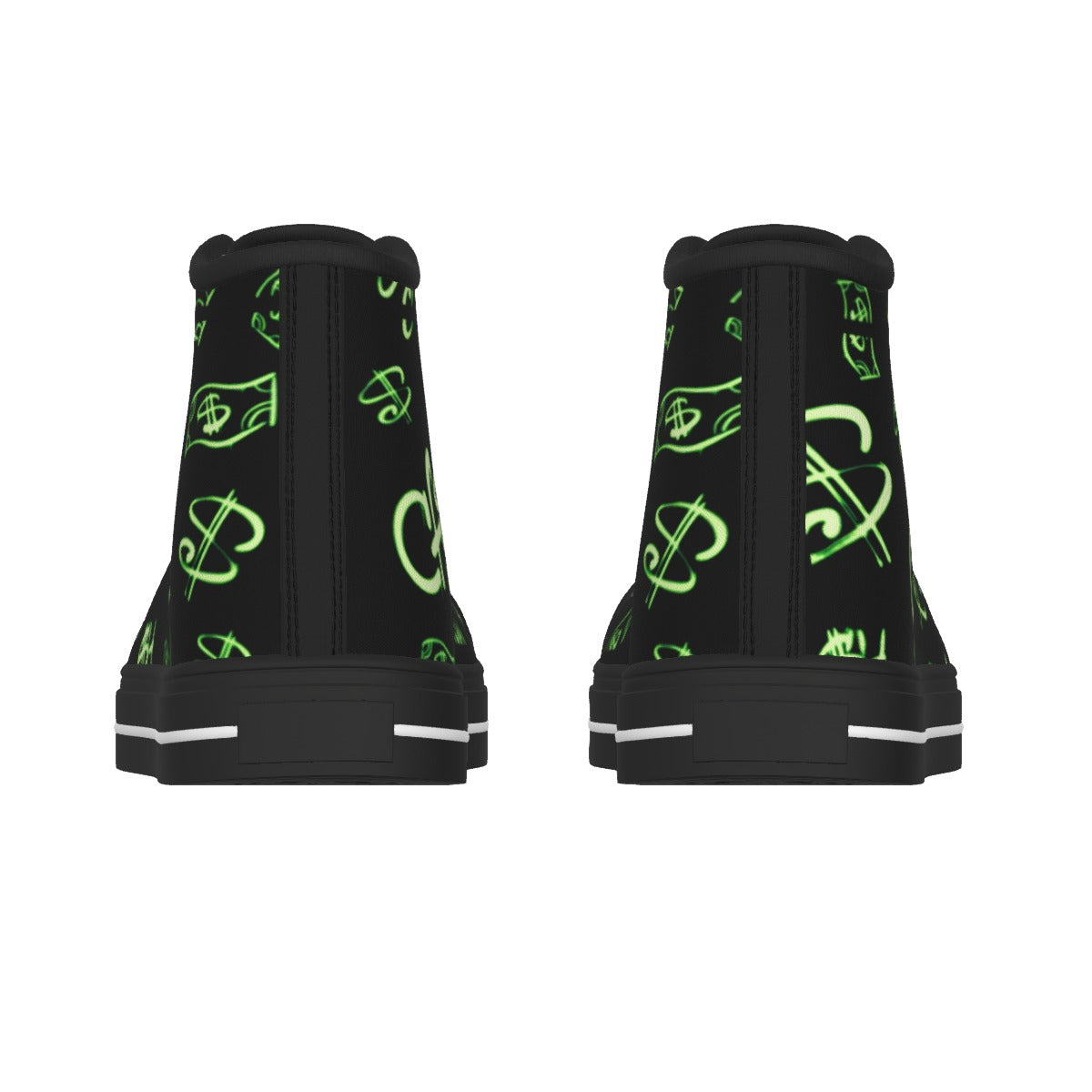 Men's Black Sole Canvas Shoes Yoycol