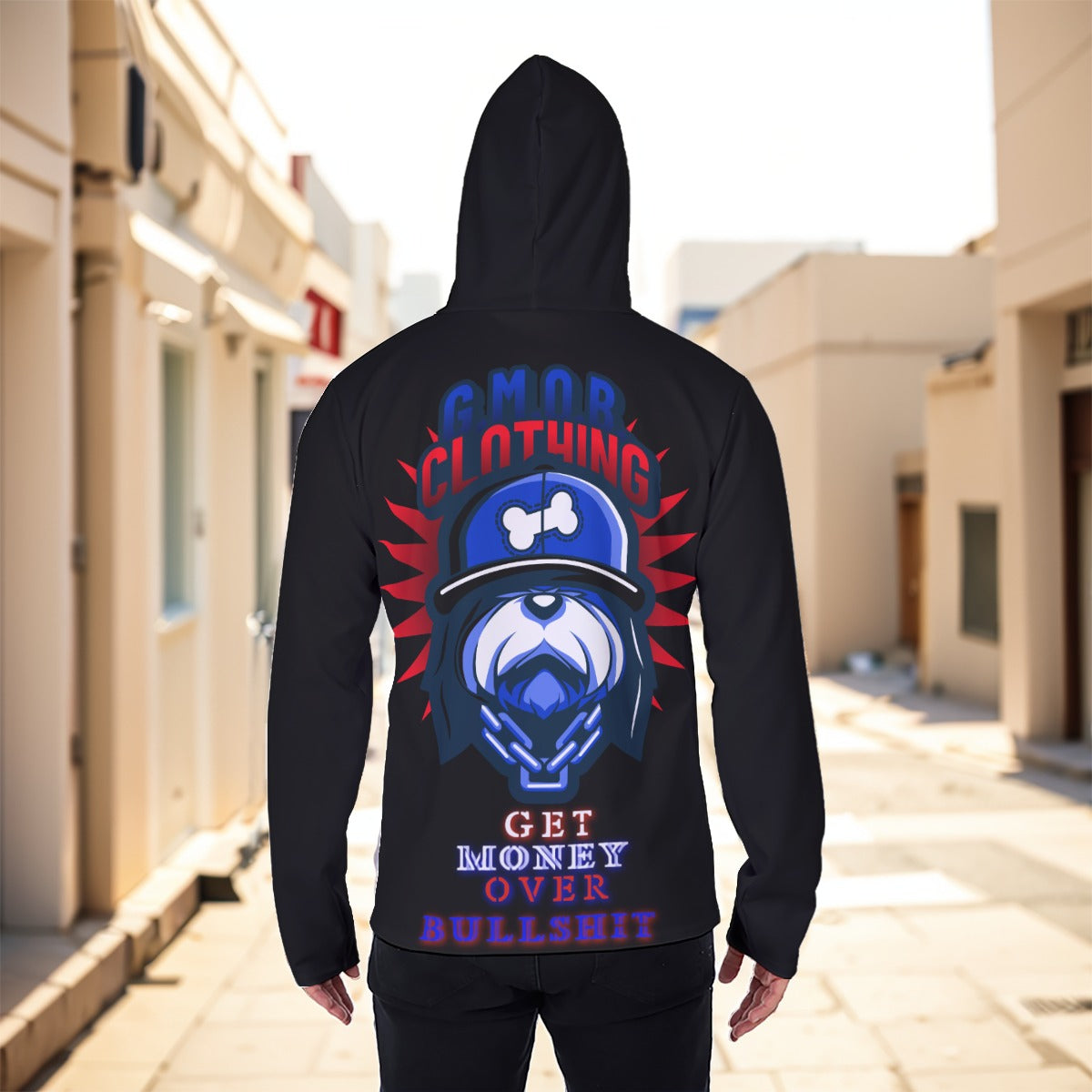G.M.O.B. (Top Dog) Men's Masked Hoodie Yoycol