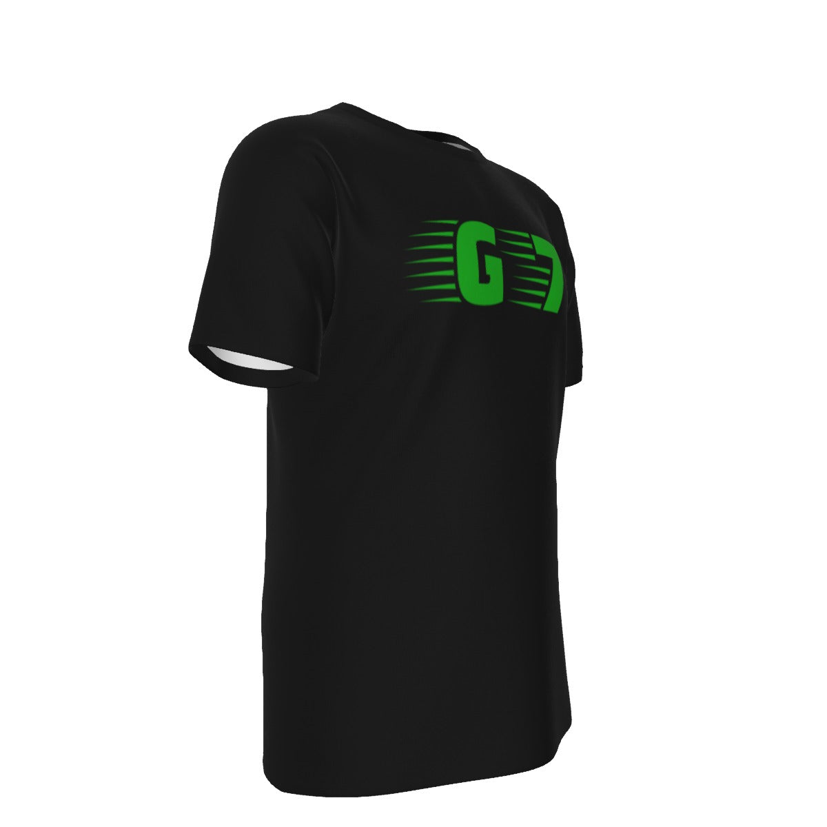 GMOB G7 Men's O-Neck T-Shirt Cotton (Black/Green) Yoycol