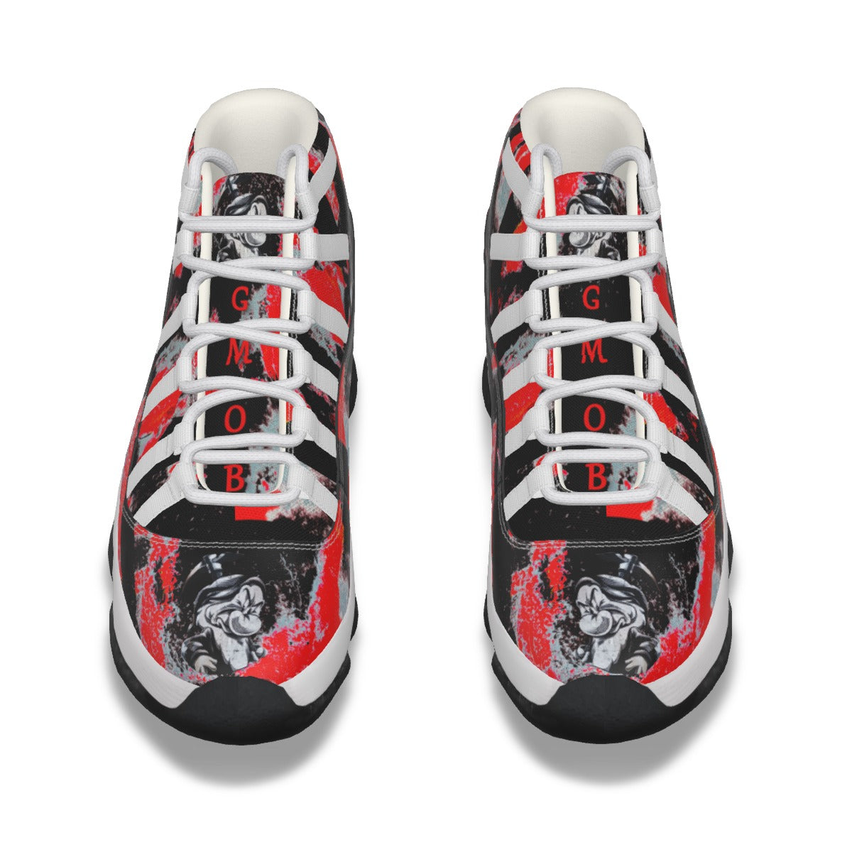 G.M.O.B. Men's (Grumpy) High Top Basketball Shoes Yoycol