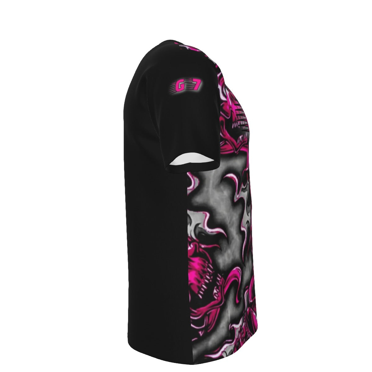 GMOB G7 Roll The Dice Men's O-Neck T-Shirt Cotton (Black/Pink/Grey) Yoycol
