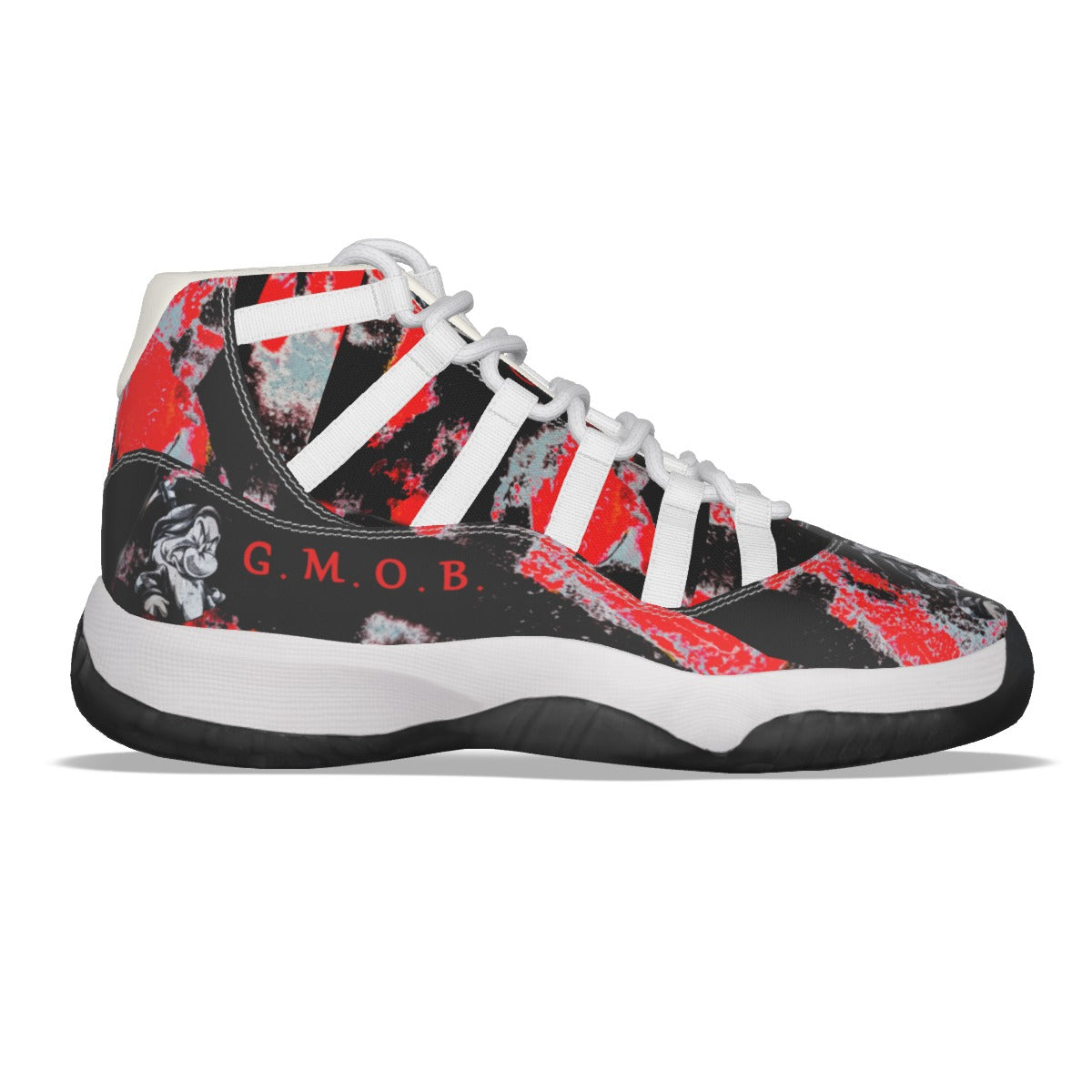 G.M.O.B. Men's (Grumpy) High Top Basketball Shoes Yoycol