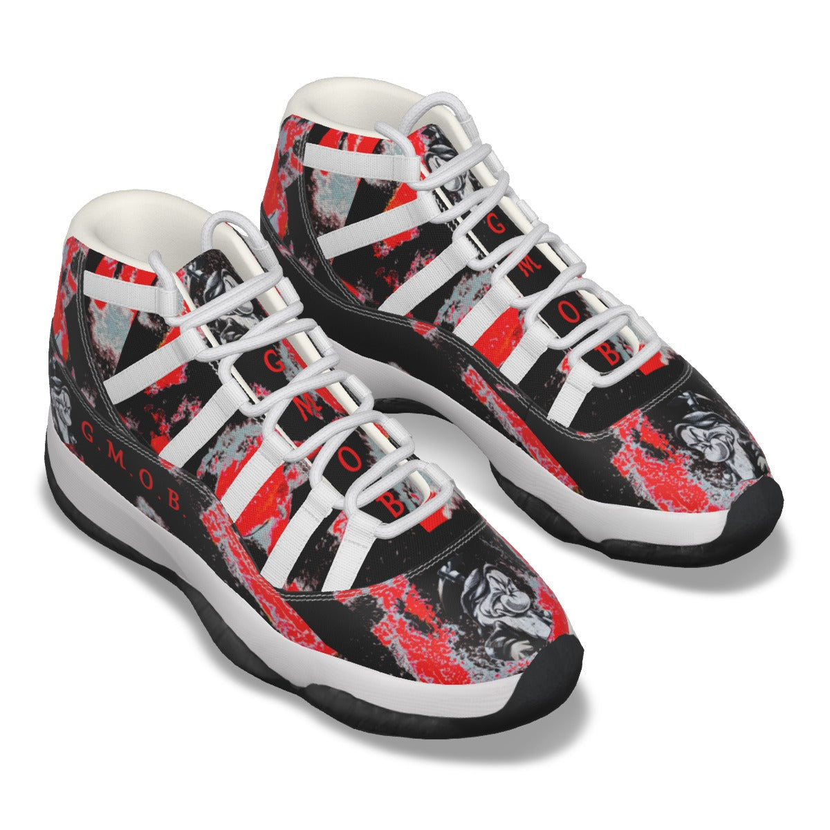 G.M.O.B. Men's (Grumpy) High Top Basketball Shoes Yoycol