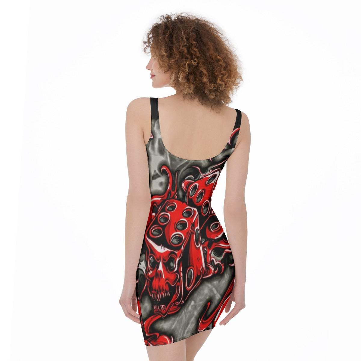 GMOB G7 Roll The Dice Full Body Dress (Red/Grey/Black) Yoycol