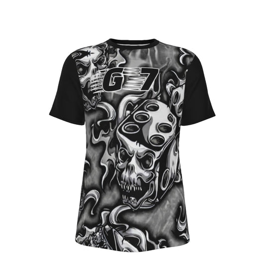 GMOB G7 Roll The Dice Men's O-Neck Cotton T-Shirt (Black/Grey/White) Yoycol