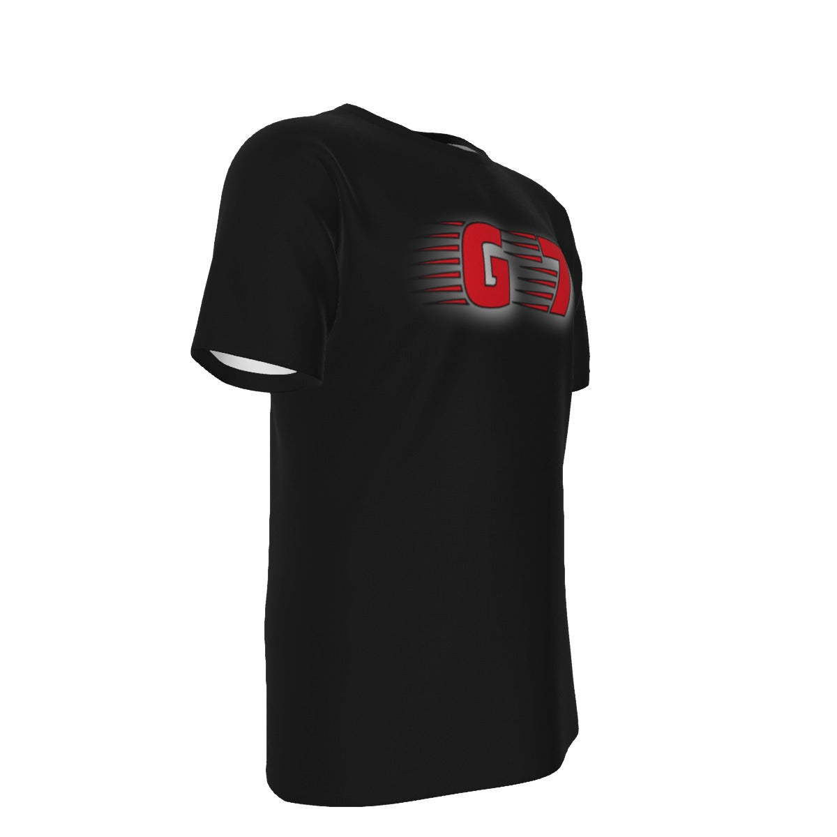 GMOB G7  Men's O-Neck T-Shirt Cotton (Black/Red) Yoycol