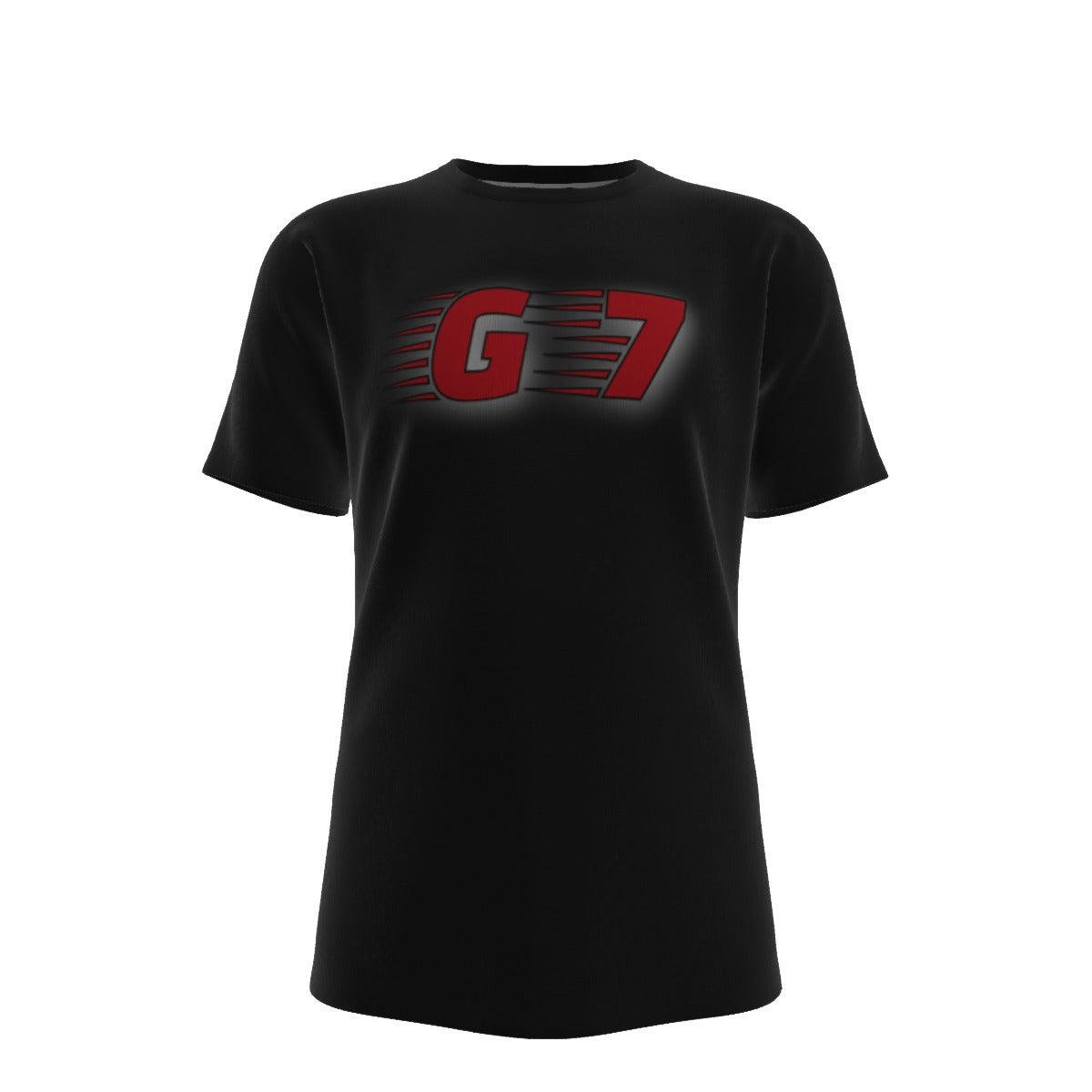 GMOB G7  Men's O-Neck T-Shirt Cotton (Black/Red) Yoycol