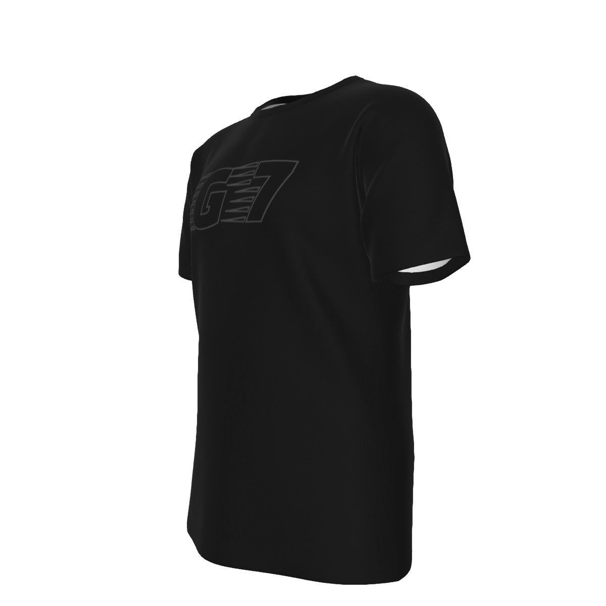 GMOB G7 Men's O-Neck T-Shirt Cotton (Black/Silver) Yoycol