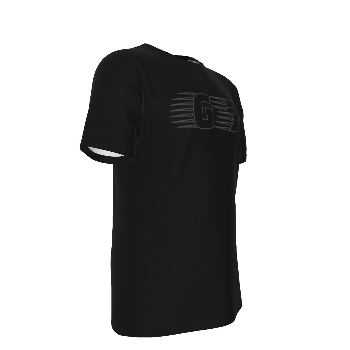 GMOB G7 Men's O-Neck T-Shirt Cotton (Black/Silver) Yoycol