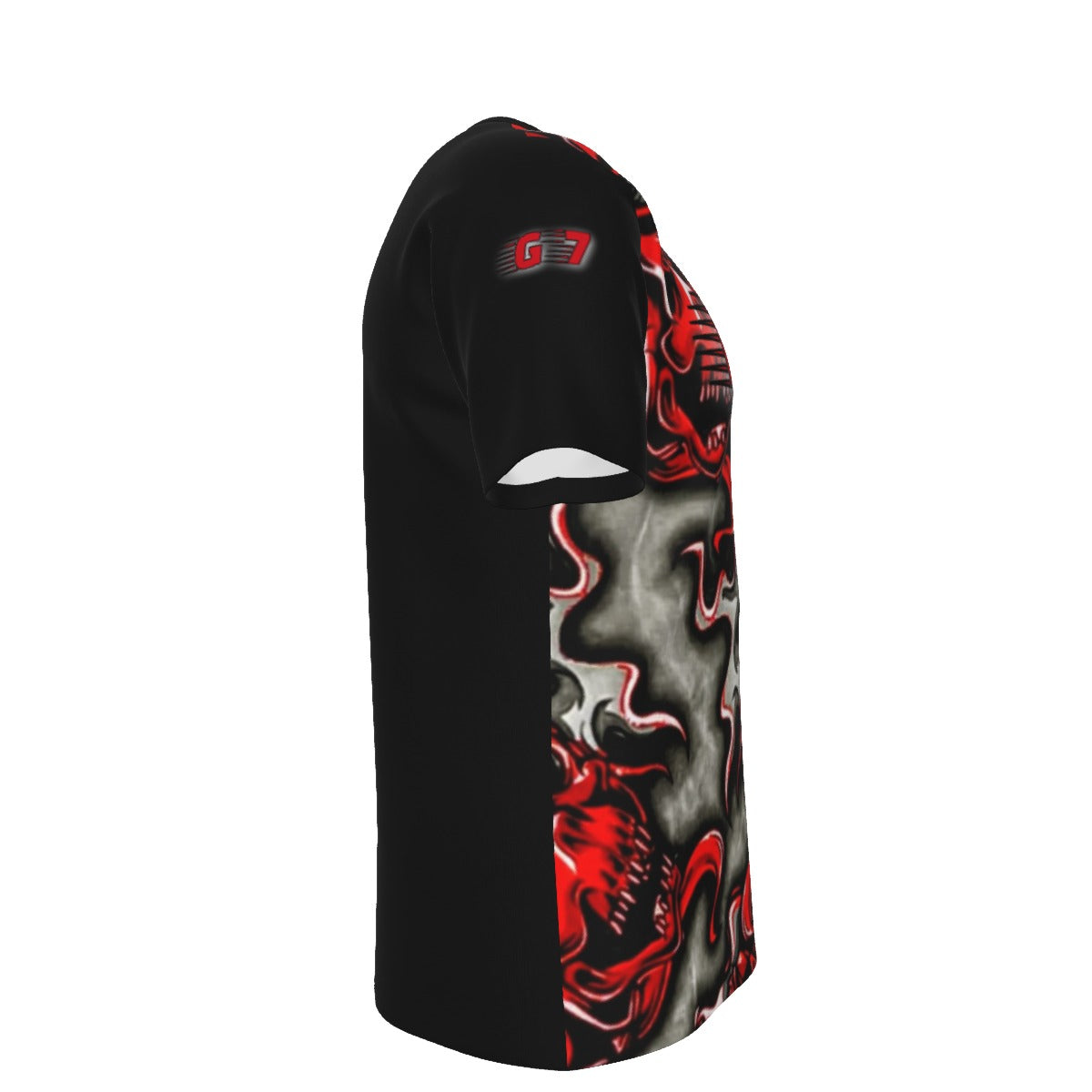 GMOB G7 Roll The Dice Men's O-Neck Cotton T-Shirt (Black/Red/Grey) Yoycol