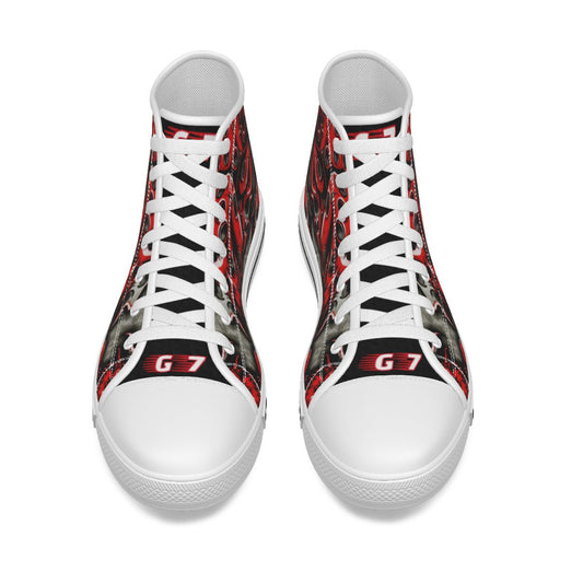 GMOB G7 Women's Canvas Shoes (Red/Grey/Black) Yoycol