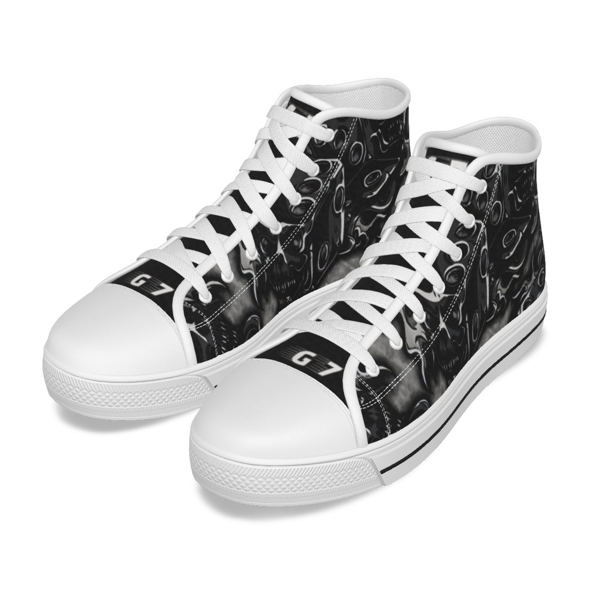 GMOB G7 Women's Canvas Shoes (Black/Grey/White) Yoycol