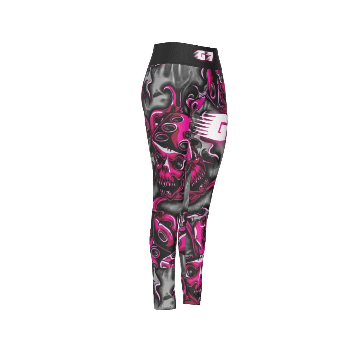 All-Over Print Women's High Waist Leggings | Side Stitch Closure Yoycol