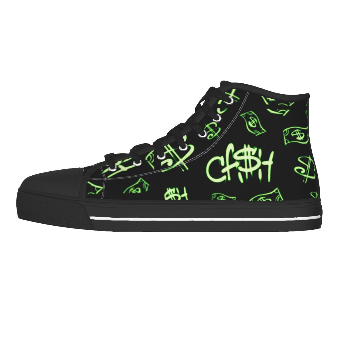 Men's Black Sole Canvas Shoes Yoycol