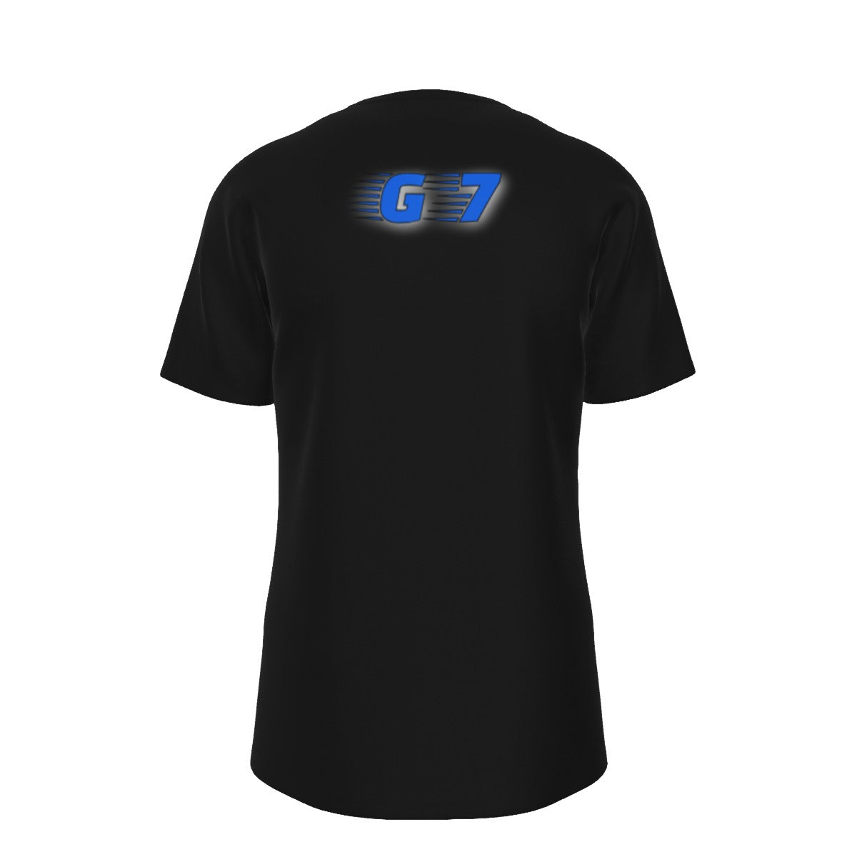 GMOB G7 Men's O-Neck T-Shirt Cotton (Black/Blue) Yoycol
