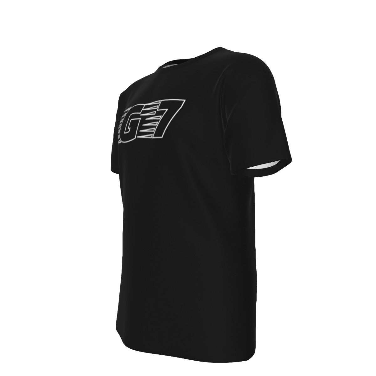 GMOB G7 Men's O-Neck T-Shirt Cotton (Black/White) Yoycol