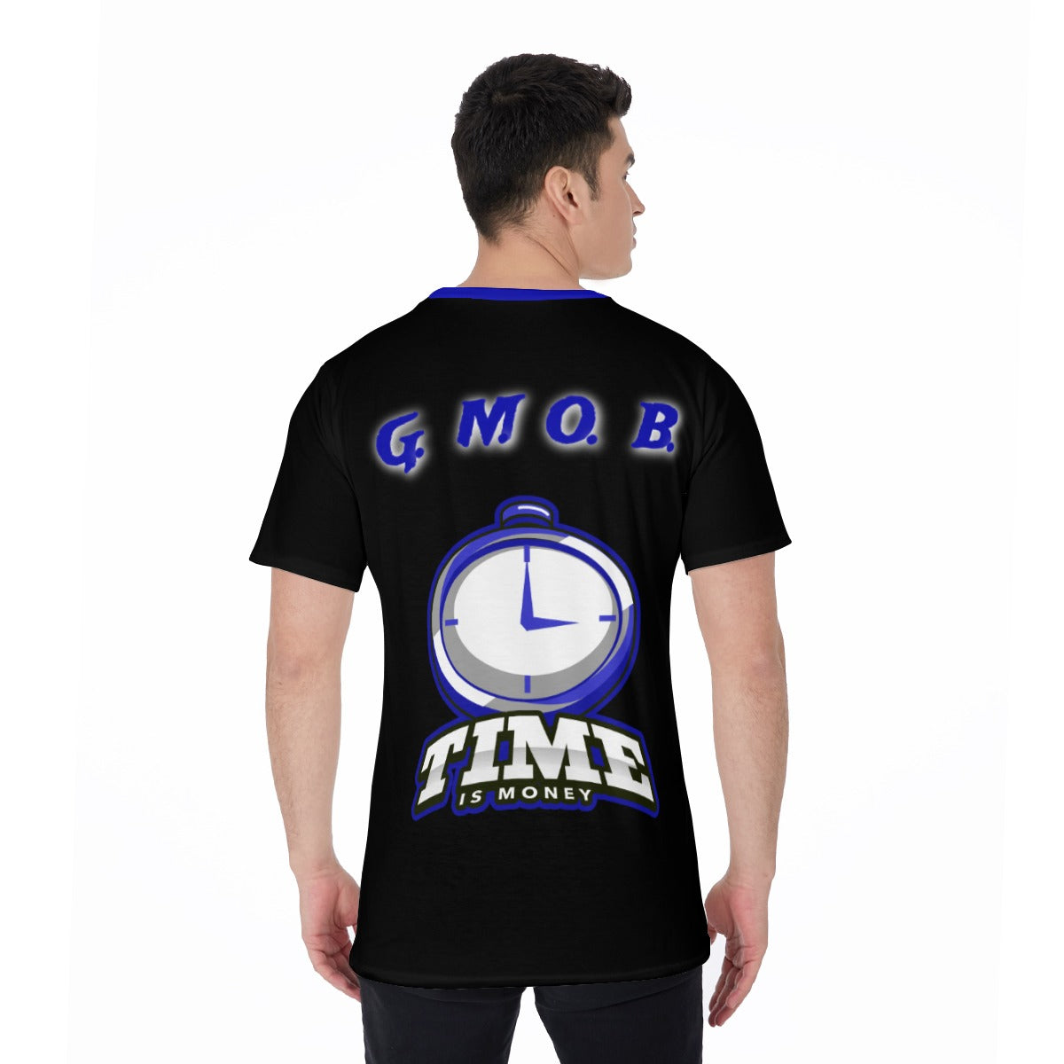 G.M.O.B. Men's Time Check O-Neck T-Shirt Yoycol