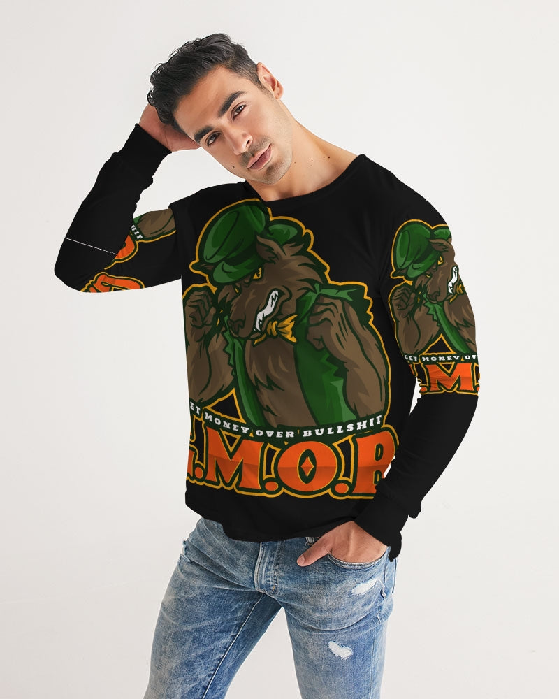 G.M.O.B. Men's Big Bad Wolf Long Sleeve T-Shirt G.M.O.B HipHop Clothing