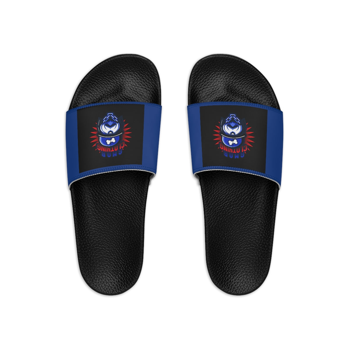 G.M.O.B. Men's Slide Sandals (BLUE) Printify