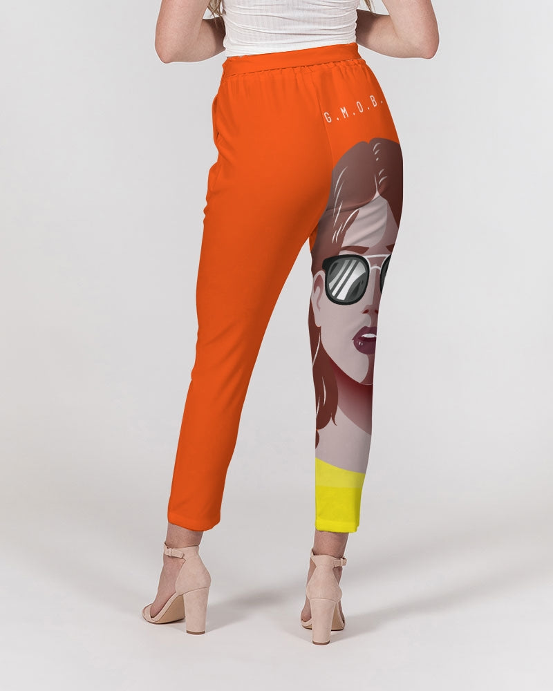 G.M.O.B. Women's Sunflower Belted Tapered Pants G.M.O.B HipHop Clothing