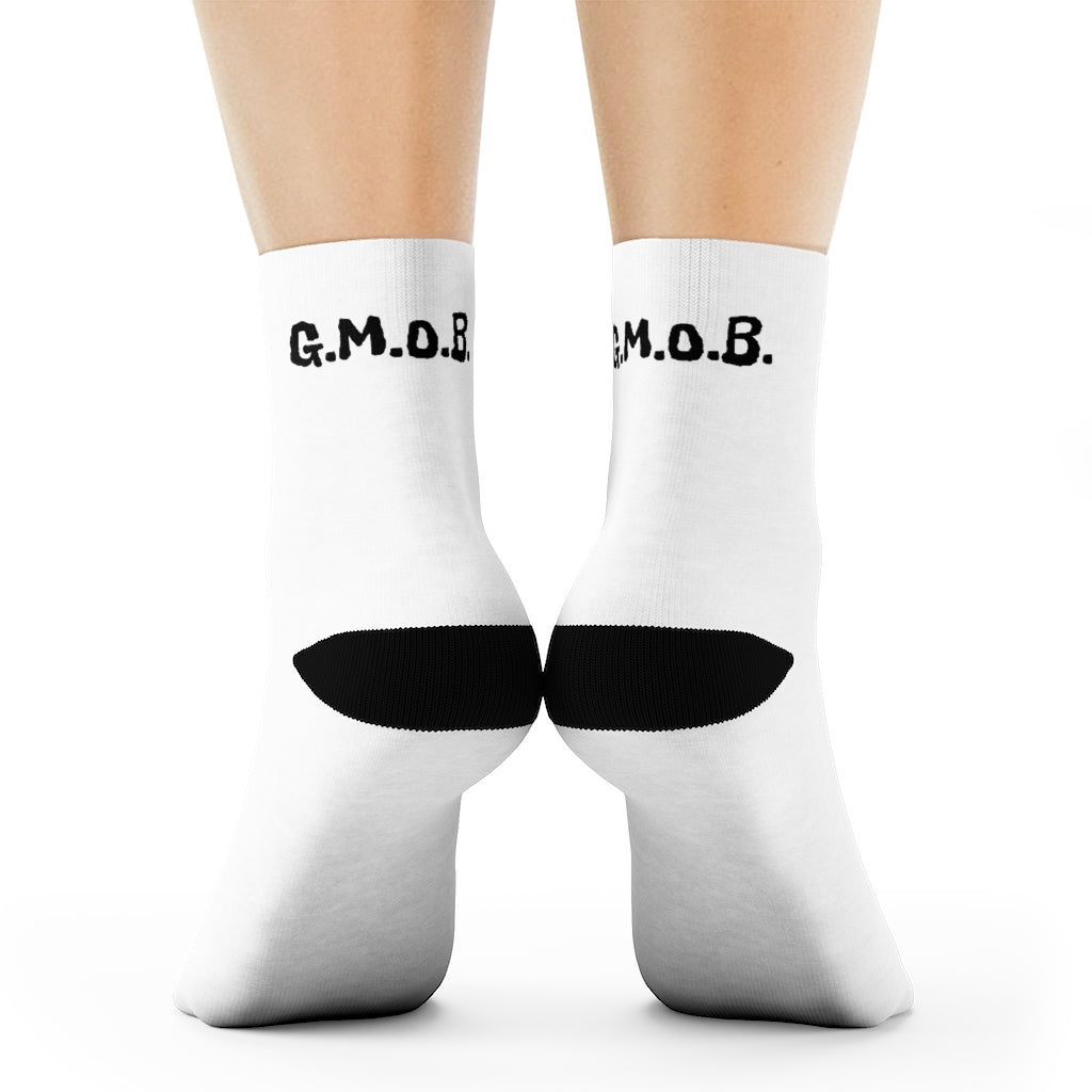 G.M.O.B. Crew Socks (WHITE) Printify