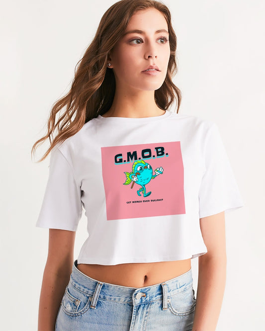 G.M.O.B. Women's Blow Fish Cropped T-Shirt G.M.O.B HipHop Clothing