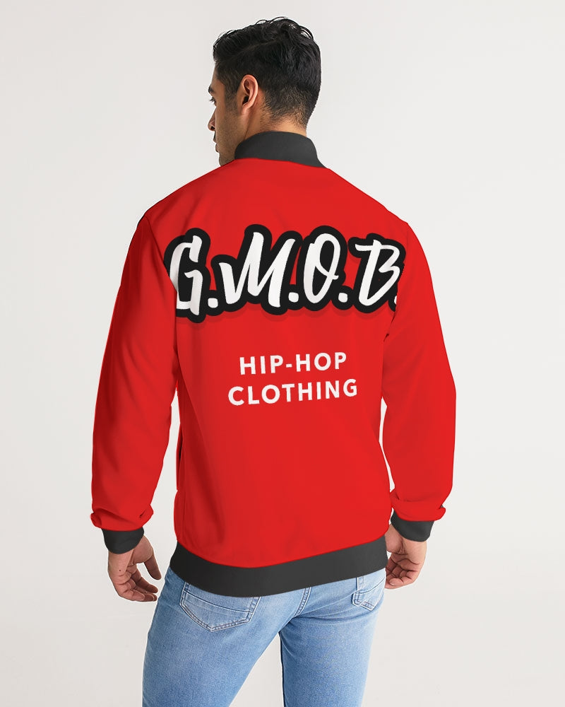 G.M.O.B. LOVE JACKET Men's Stripe-Sleeve Track Jacket G.M.O.B HipHop Clothing