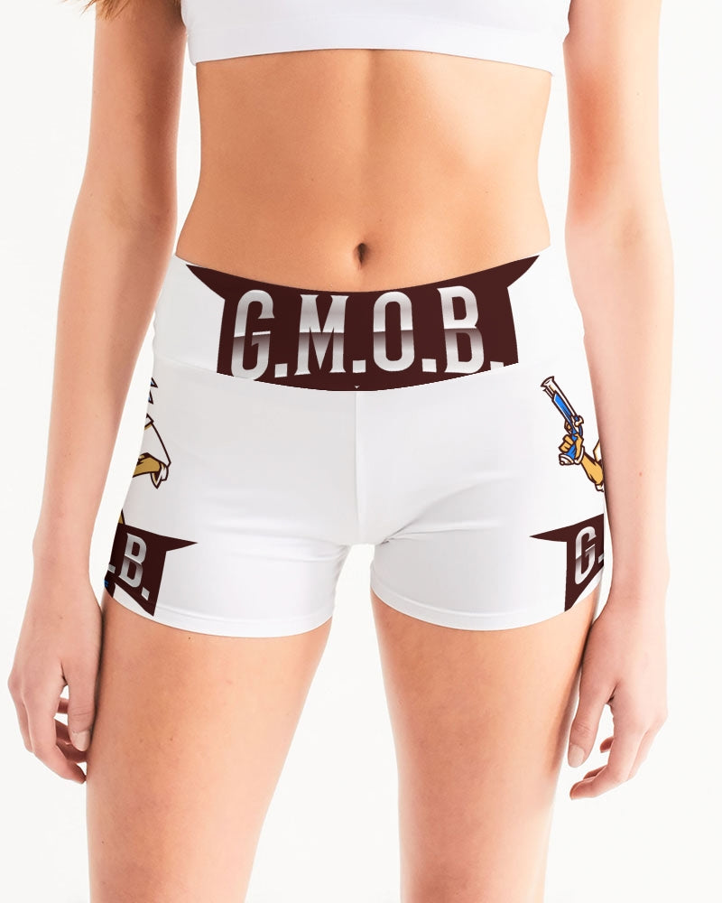 G.M.O.B. Women's Pirate Mid-Rise Yoga Shorts G.M.O.B HipHop Clothing