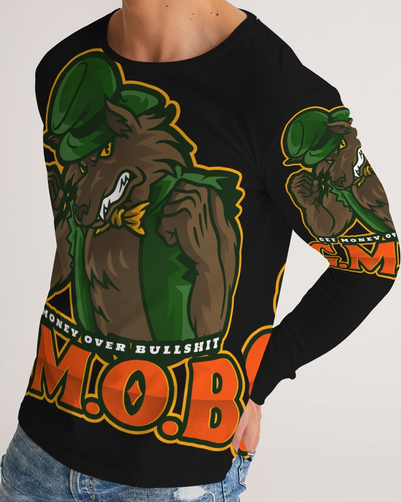 G.M.O.B. Men's Big Bad Wolf Long Sleeve T-Shirt G.M.O.B HipHop Clothing