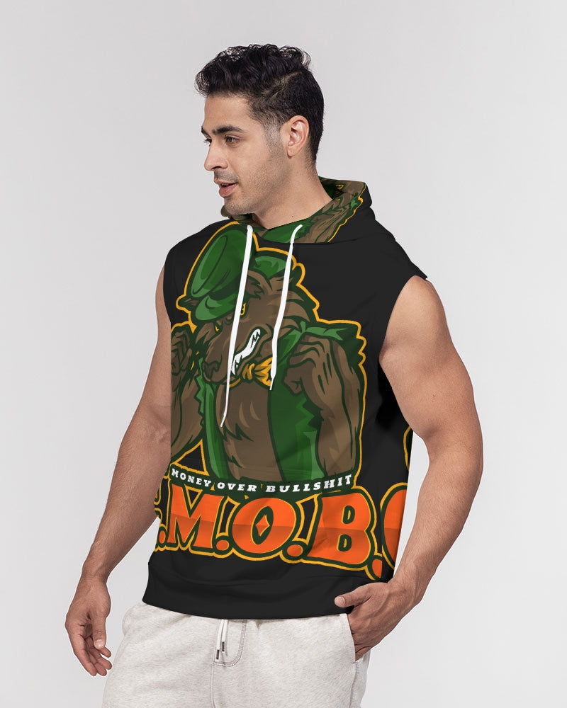 G.M.O.B. Men's Big Bad Wolf Sleeveless Hoodie G.M.O.B HipHop Clothing