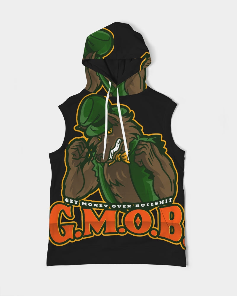 G.M.O.B. Men's Big Bad Wolf Sleeveless Hoodie G.M.O.B HipHop Clothing