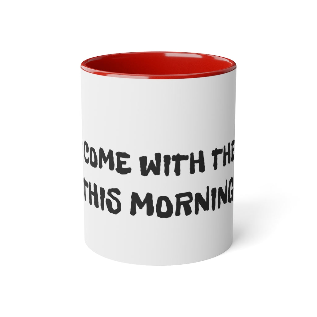 White Accent Mug, 11oz Printify