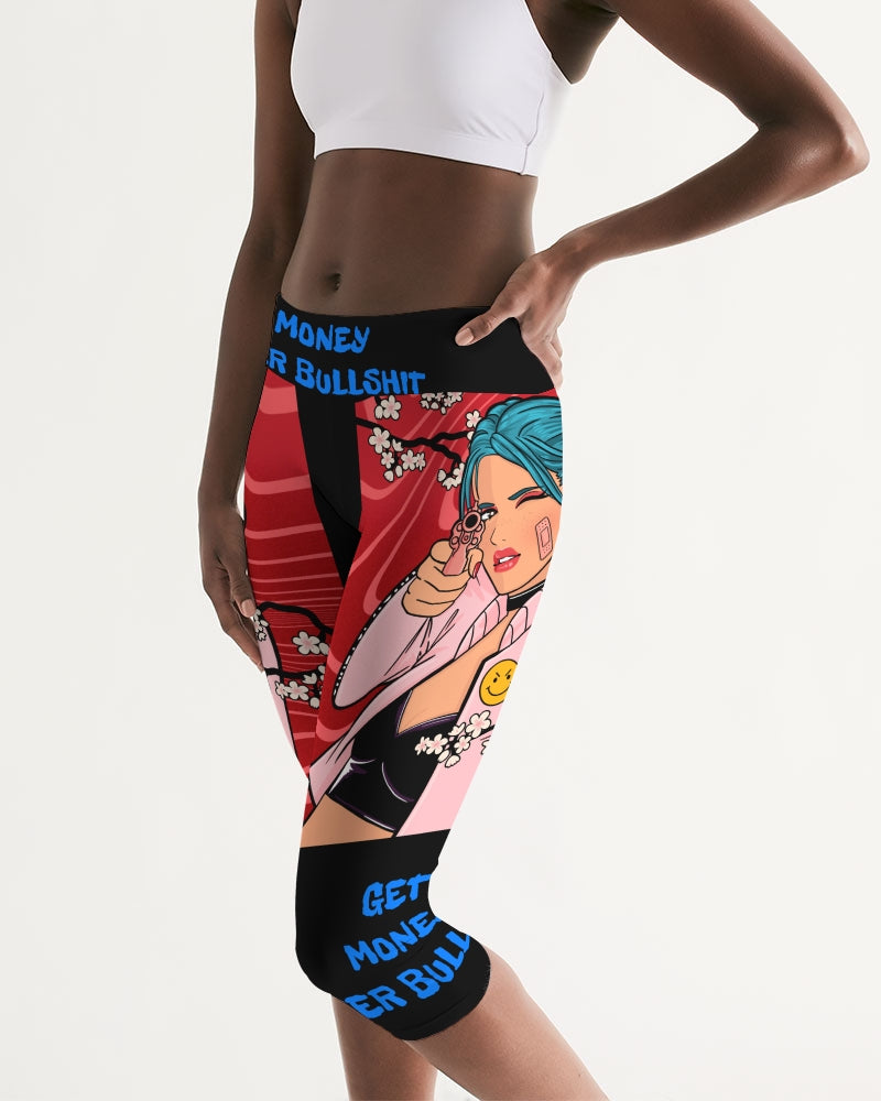 G.M.O.B. Women's Mid-Rise Capri G.M.O.B HipHop Clothing