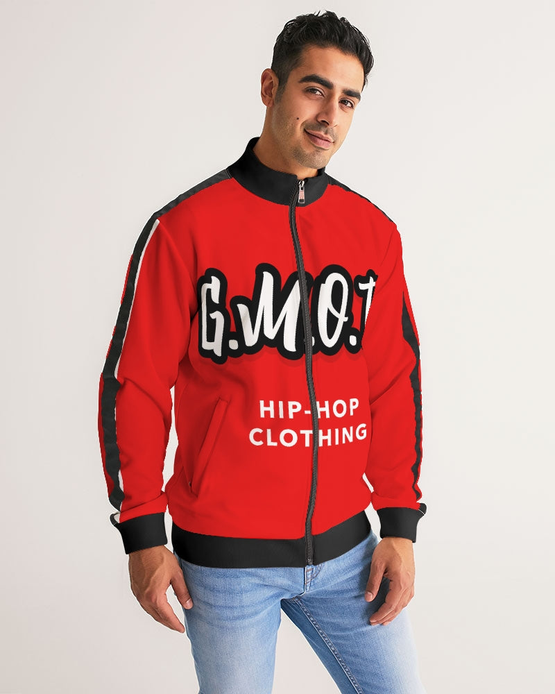 G.M.O.B. LOVE JACKET Men's Stripe-Sleeve Track Jacket G.M.O.B HipHop Clothing