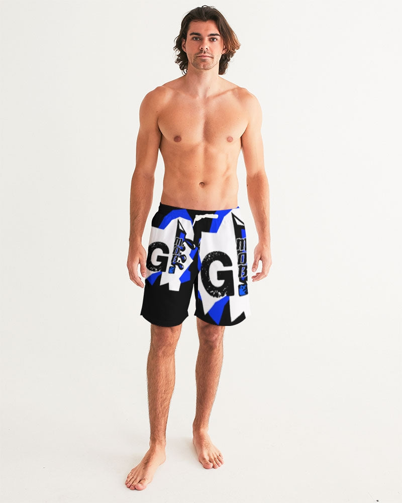 G.M.O.B. Men's Graphic Swim Trunk G.M.O.B HipHop Clothing