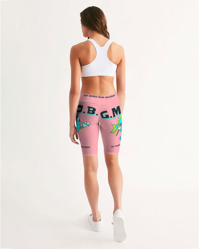 G.M.O.B. Women's Blow Fish Mid-Rise Bike Shorts G.M.O.B HipHop Clothing