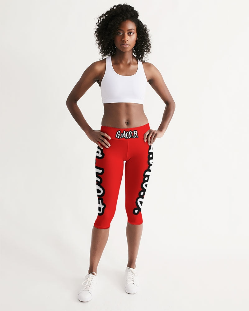 G.M.O.B. LOVE'S Women's Mid-Rise Capri G.M.O.B HipHop Clothing