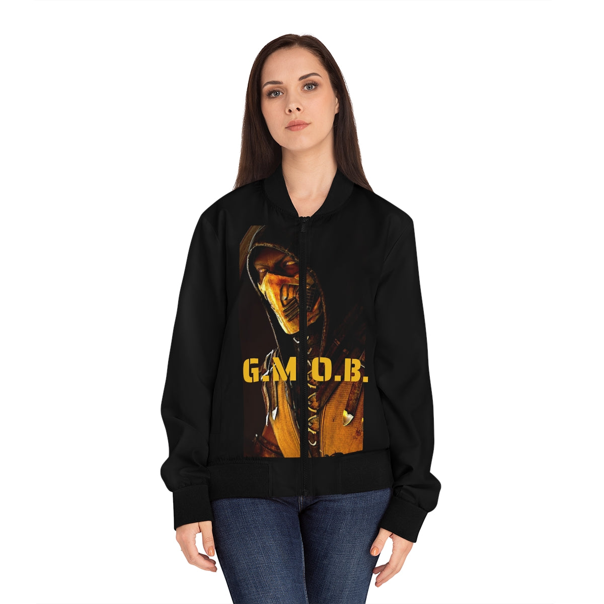 G.M.O.B. Women's Mortal Kombat Bomber Jacket Printify