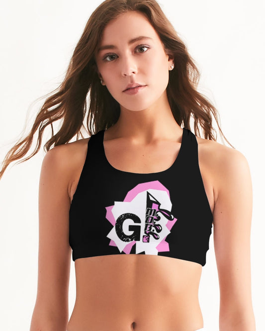 G.M.O.B. Women's Graphics Sports Bra G.M.O.B HipHop Clothing