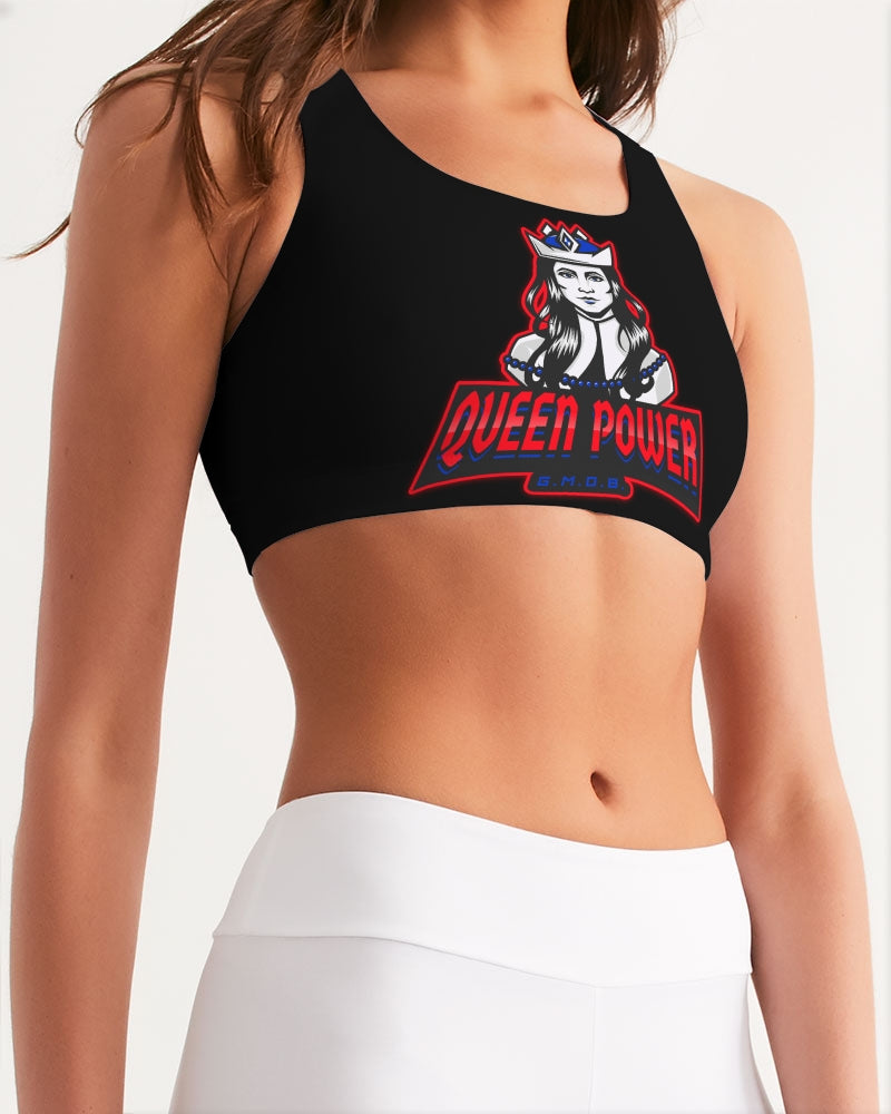 G.M.O.B. Women's Queen Sports Bra G.M.O.B HipHop Clothing