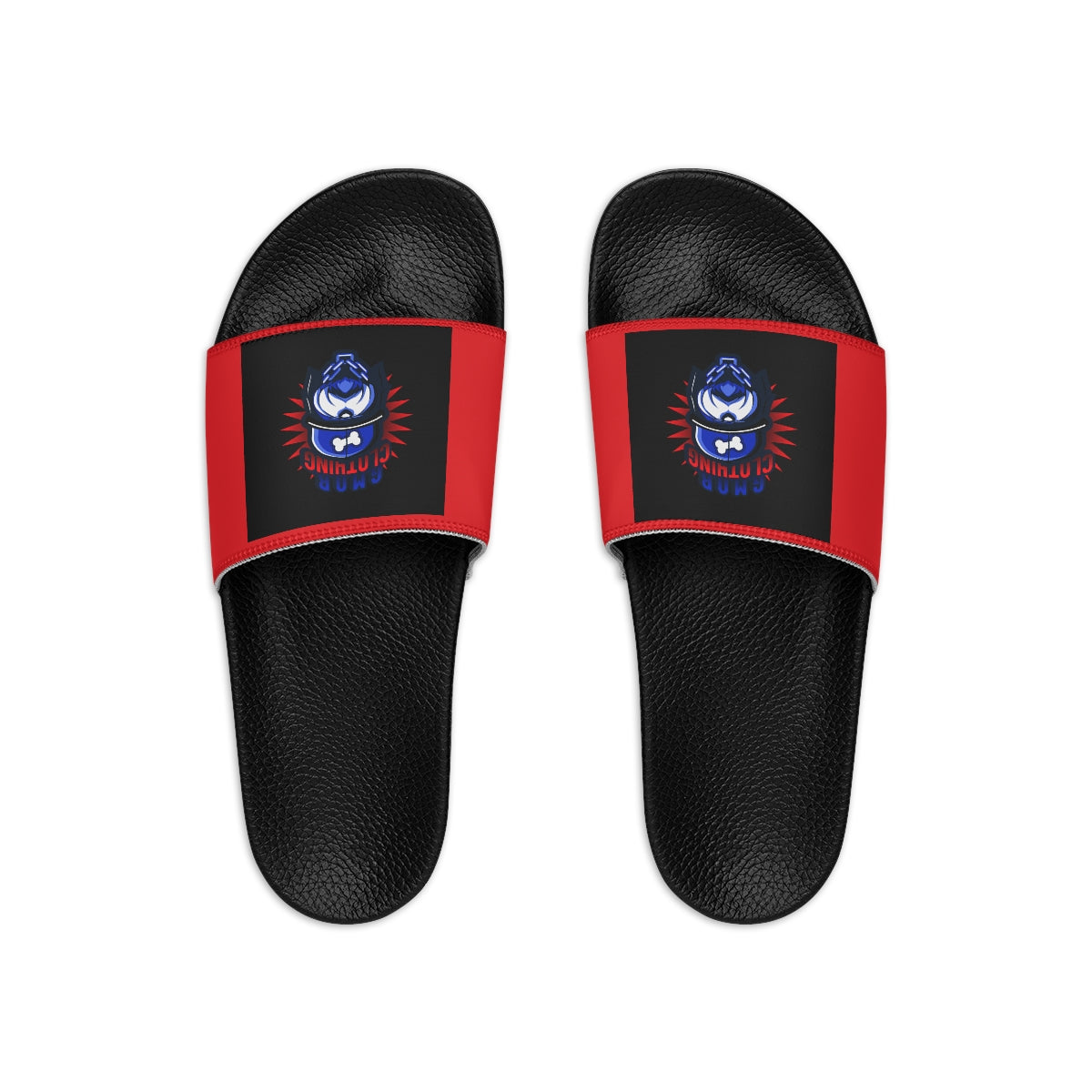 G.M.O.B. Men's Slide Sandals (RED) Printify